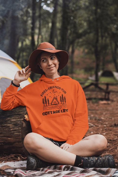 C & Win Sports Cottage Life Hoodie Orange / S - C & Win Sports